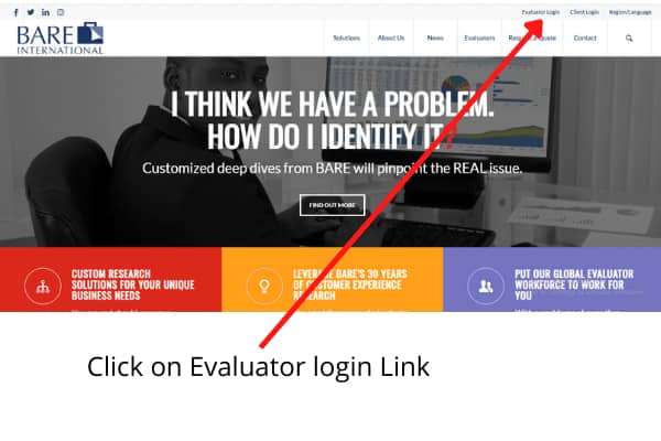bare evaluator login Link
