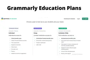 Grammarly education plans