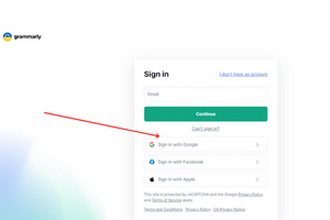 Grammarly sign up