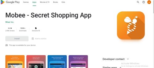 Mobee secret shopping app