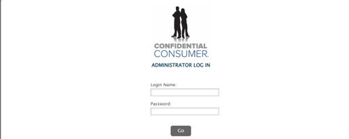 confidential consumer admin log in