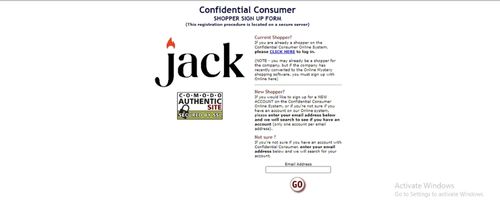 confidential consumer shopper sign up