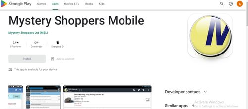 mystery shoppers mobile app