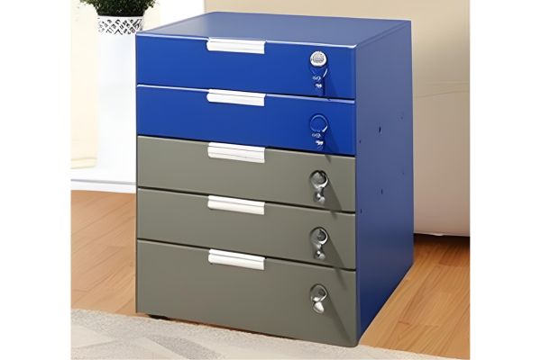 5 drawers plastic file cabinet